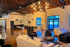 Uptown Lux Large Wood Ceiling Event & Meeting Space by Bank of America Stadium
